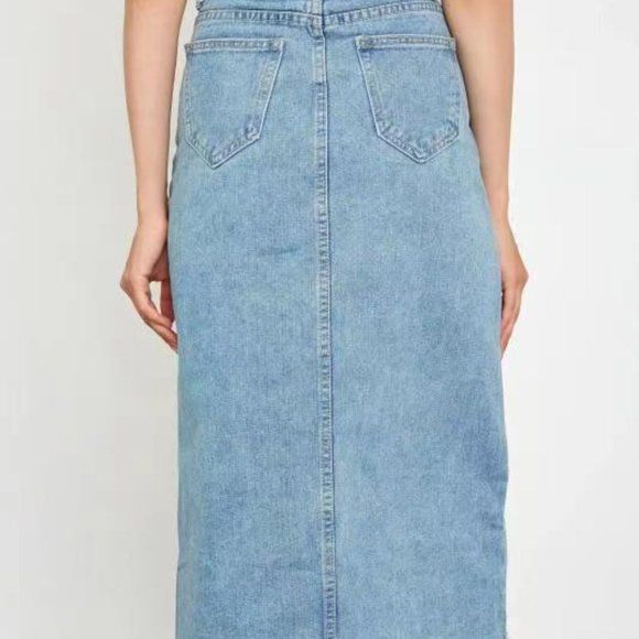 J.ING Samaria Light Sky Blue Asymmetrical Skirt - Picture 4 of 6